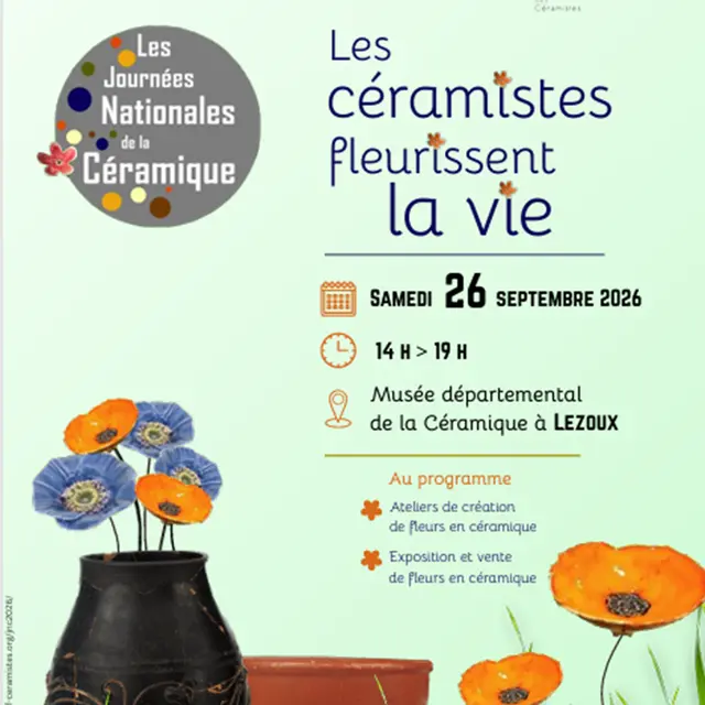 Les céramistes fleurissent la vie - Journée Nationale de la Céramique_Lezoux