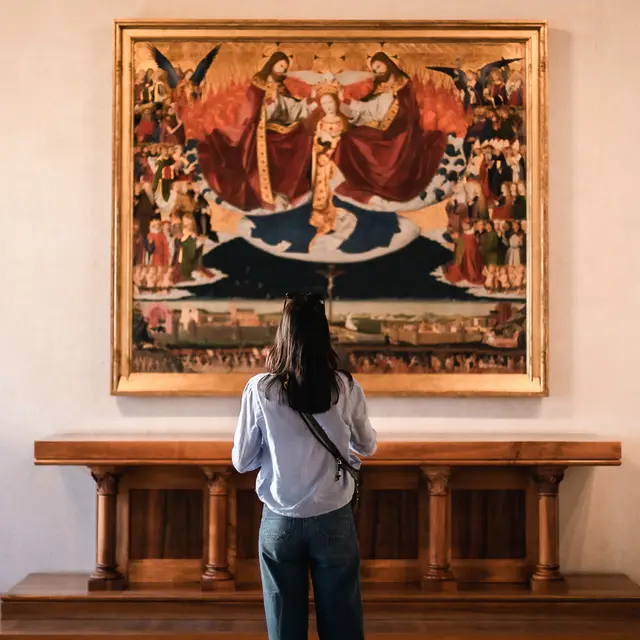 Présentation du ”Couronnement de la Vierge”_Villeneuve-lez-Avignon