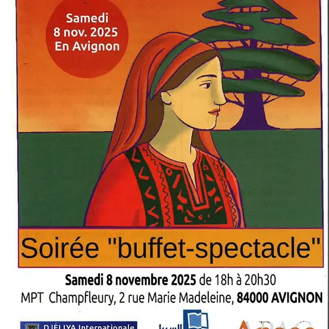 Soutenir la culture au Liban - Soirée buffet-spectacle_Avignon