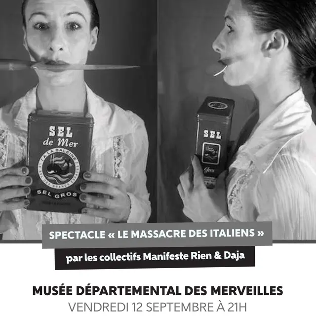 Spectacle Le massacre des Italiens_Tende
