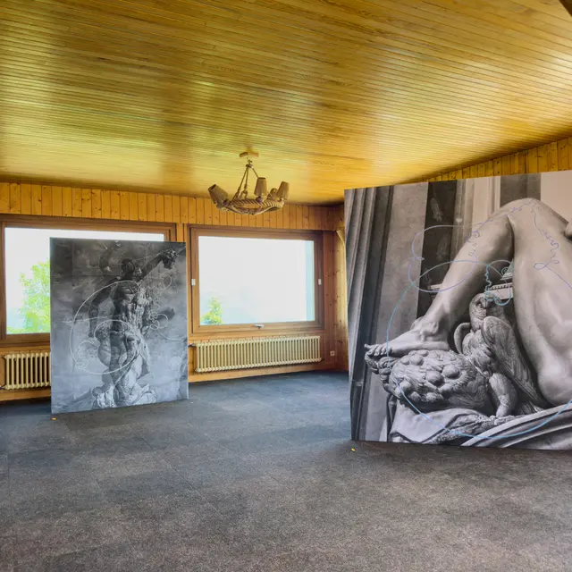 Installation de Zhang Yunyao - Biennale Artocène_Saint-Gervais-les-Bains
