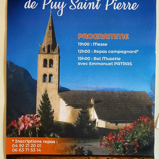 Affiche fête patronale de Puy saint Pierre