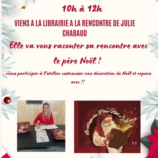 Affiche Rencontre dédicace : Julie Chabaud_Eygalières_20.12.25