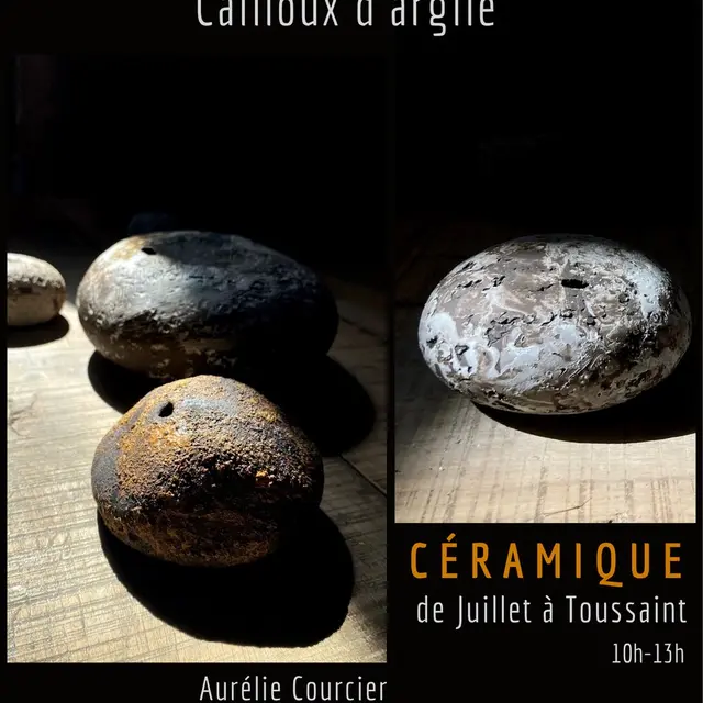 Affiche de l'exposition « Cailloux d'argile »