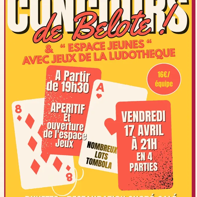 Concours de Belote de l'Association des Parents d'Elèves du Collège_Cazaubon