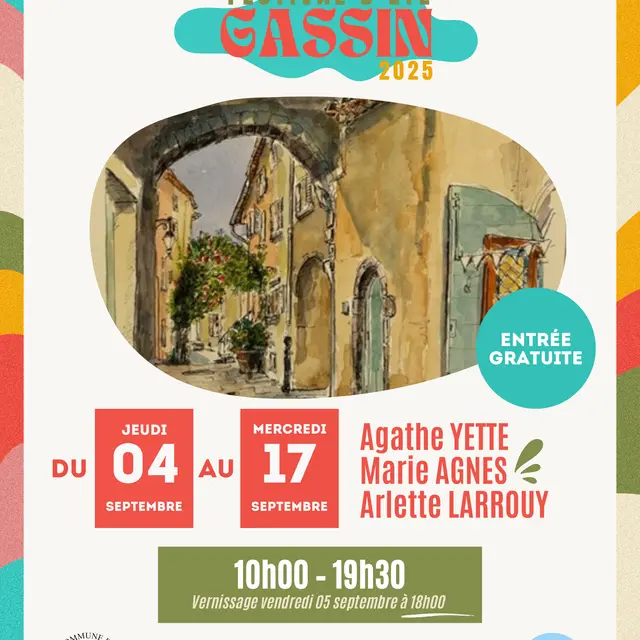 Exposition 2025-Agathe Yette, Marie-Agnès Wolff, Arlette Larrouy