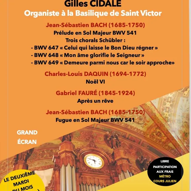 Les Auditions du marché : concerts d'orgue_Marseille
