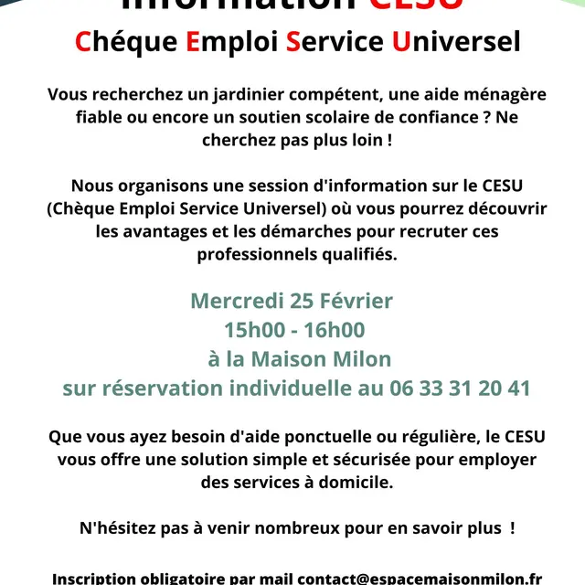 atelier information CESU
