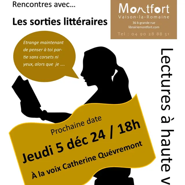 Rencontre avec Catherine Quévremont - librairie montfort_Vaison-la-Romaine