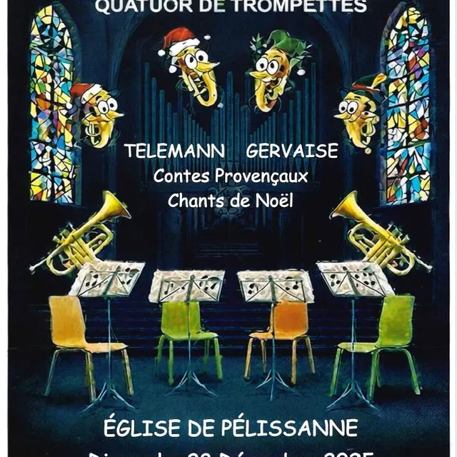 Concert : Résonance, quatuor de trompettes_Pélissanne