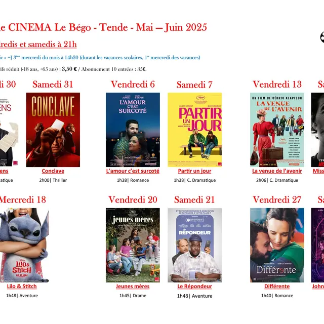 Séances de cinéma à Tende_Tende