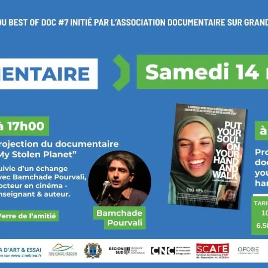 Soirée documentaires : My stolen planet et Put your soul on your hand and walk_Barjols