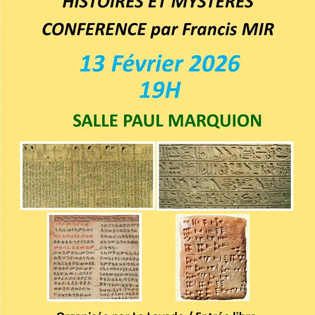 Conférence - L'invention de l'écriture, histoires et mystères_Caderousse