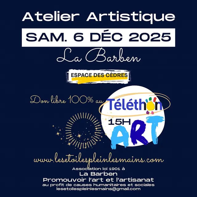 Atelier artistique du Téléthon_La Barben