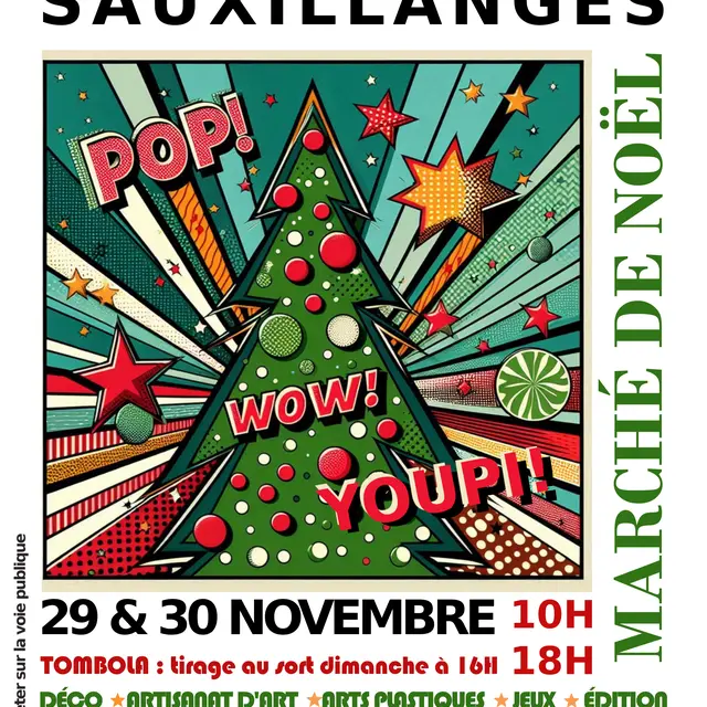 Affiche marché de Noël