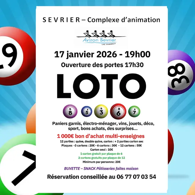 Loto du Club d'Aviron de Sevrier_Sevrier