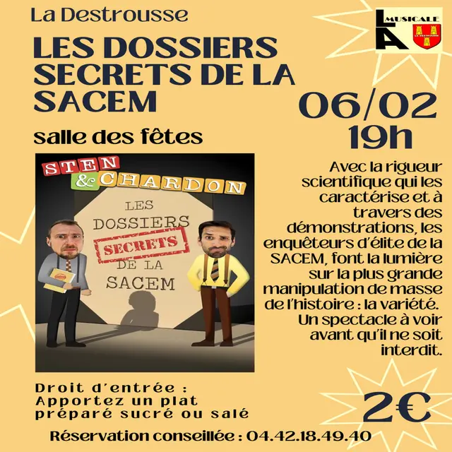 Sten & Chardon : les dossiers secrets de la SACEM_La Destrousse