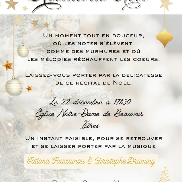 Concert de Noël - Orgue et chant lyrique_Istres