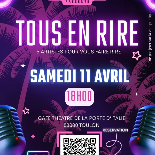 Spectacle - Plateau d'humour Tous en rire !_Toulon