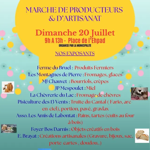 Marché de producteurs et artisans locaux_Saint-Illide