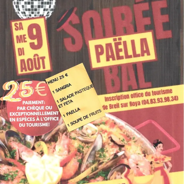 Soirée Paëlla_Breil-sur-Roya