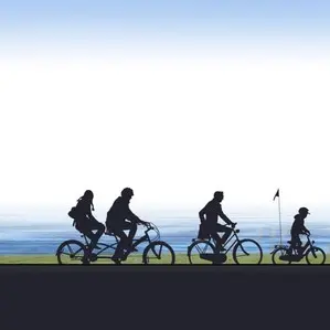 Balade à vélo le long de la côte