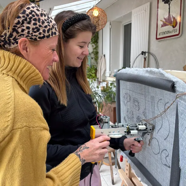 Atelier tufting en Luberon