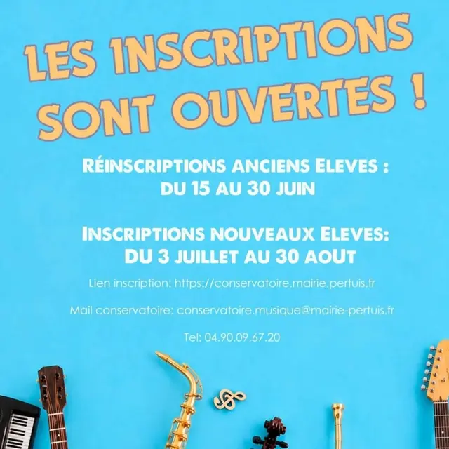Inscriptions conservatoire_Pertuis