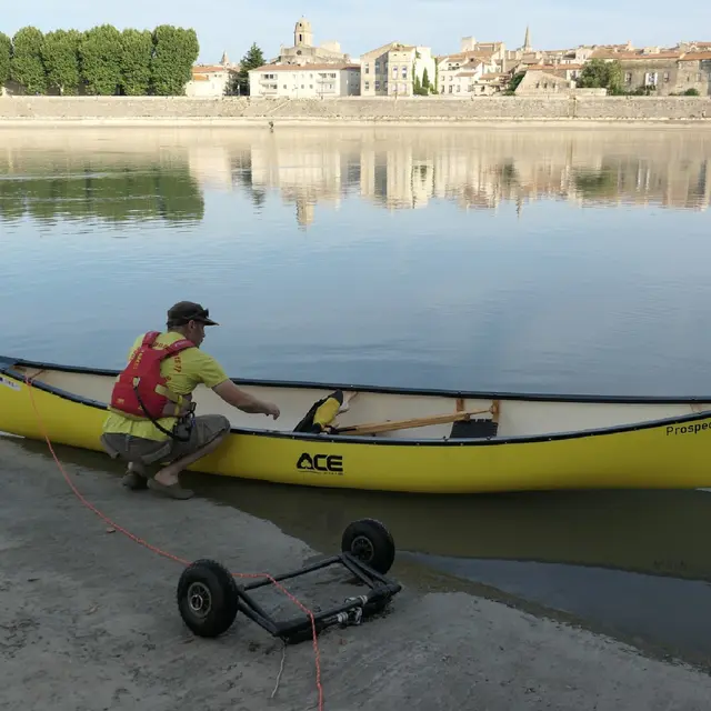 Sur le Rhône en canoë avec Robinson