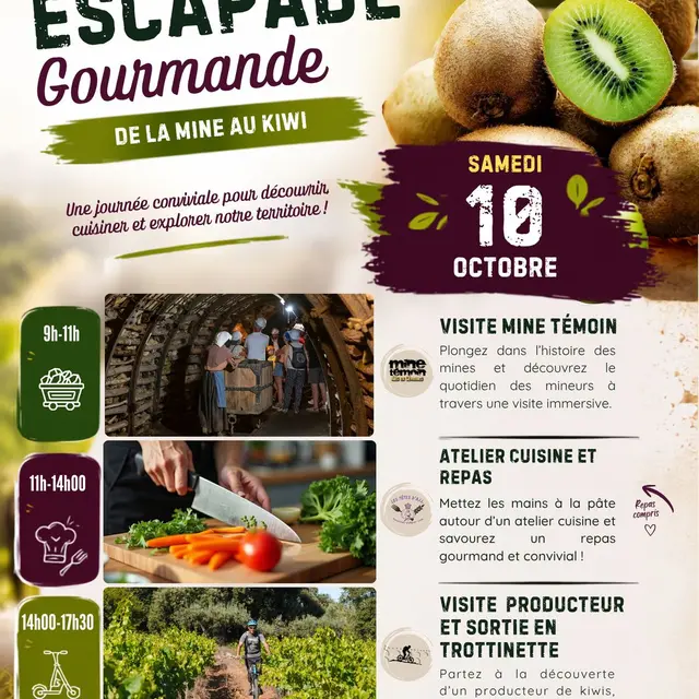 Journée Escapade Gourmande – De la mine au kiwi