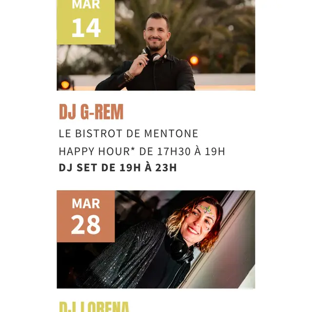 Les Belles Heures 2026- DJ REM6  Le Bistrot de Mentone_Lorgues