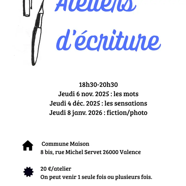 Ateliers d'écriture_Valence
