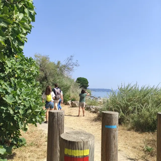 GR2013, depuis le port des Heures Claires vers la plage de la Romaniquette