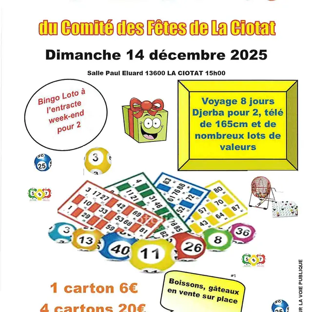 Grand Loto du Comité des Fêtes de La Ciotat_La Ciotat