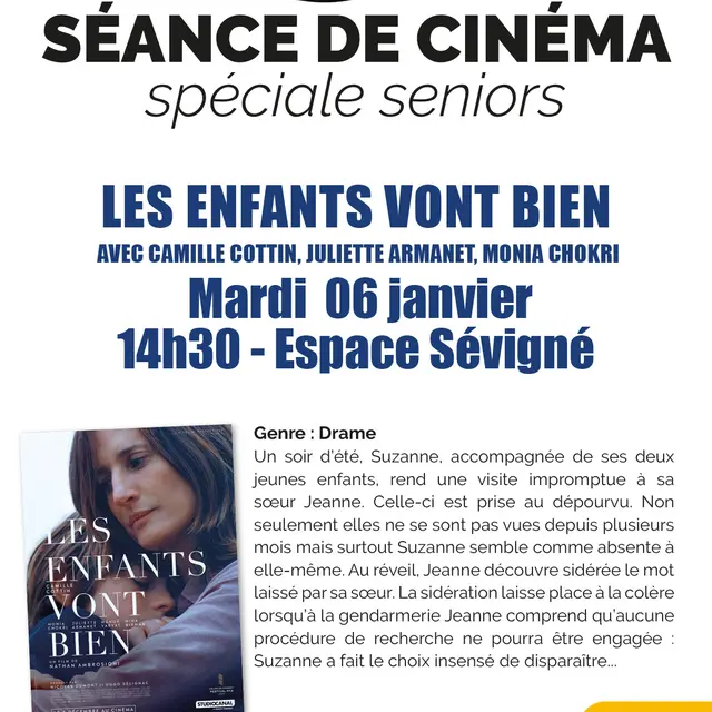 Ciné Seniors - Les enfants vont bien_Lambesc