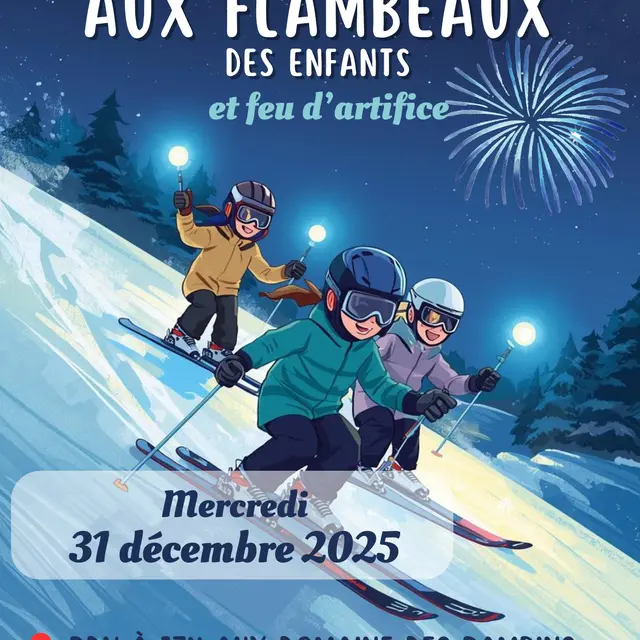 Descente aux flambeaux des enfants du 31 décembre_Corrençon-en-Vercors