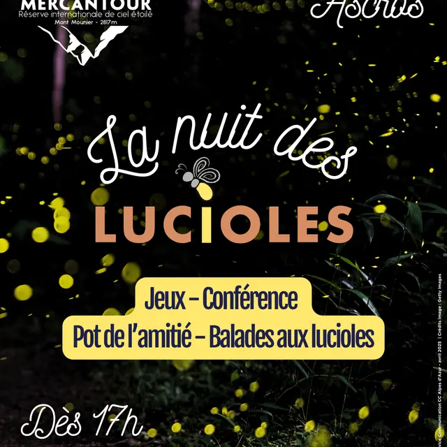 Affiche de la Nuit des Lucioles 2025
