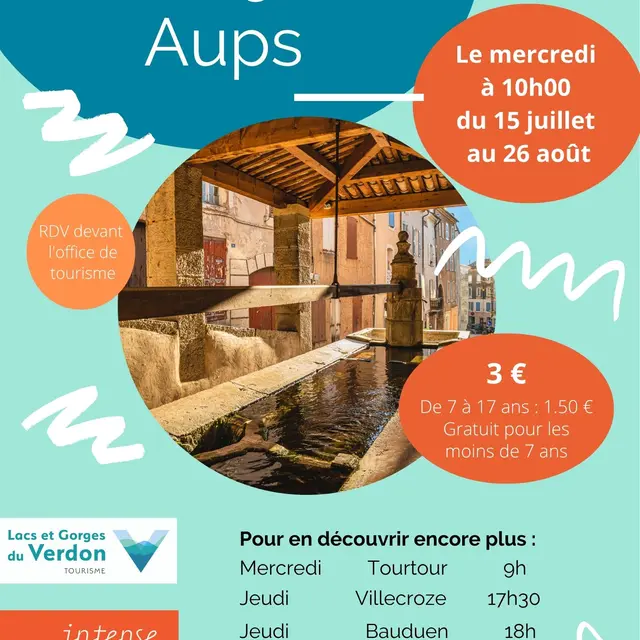 Visite guidée du village d'Aups_Aups
