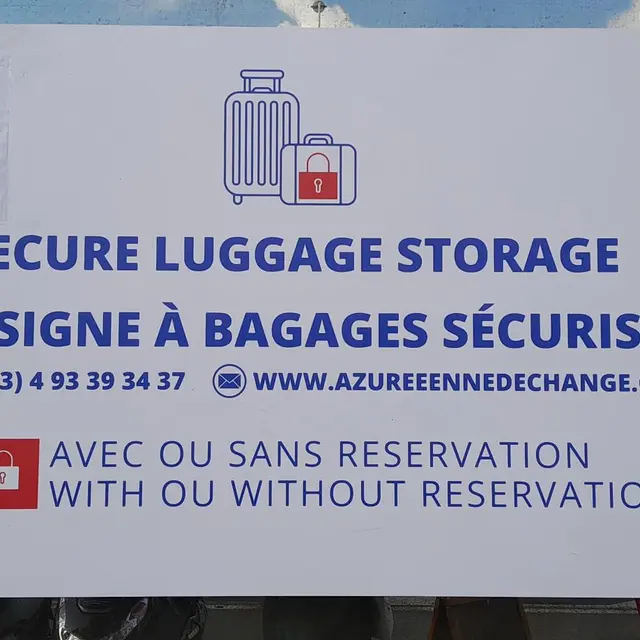 Consigne à bagage - Azuréenne de change_Cannes