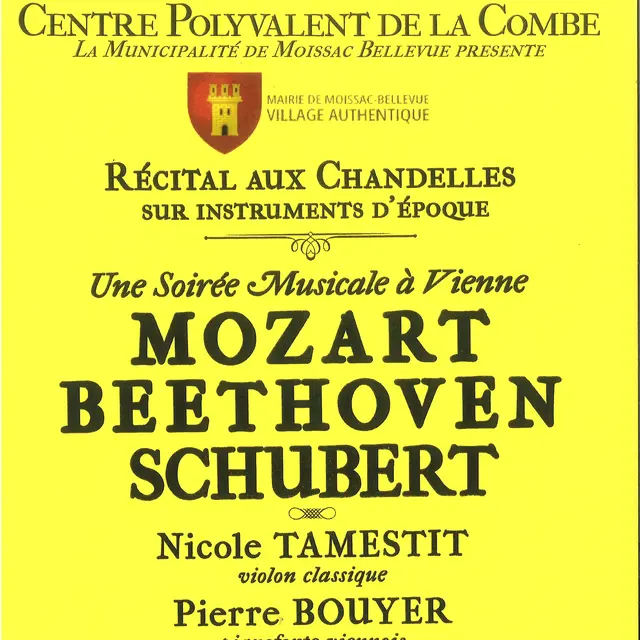 Récital aux chandelles soirée musicale à Vienne_Moissac-Bellevue
