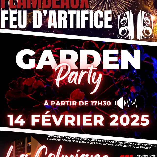 Garden Party , Descente aux Flambeaux et Feux d'Artifice_La Colmiane