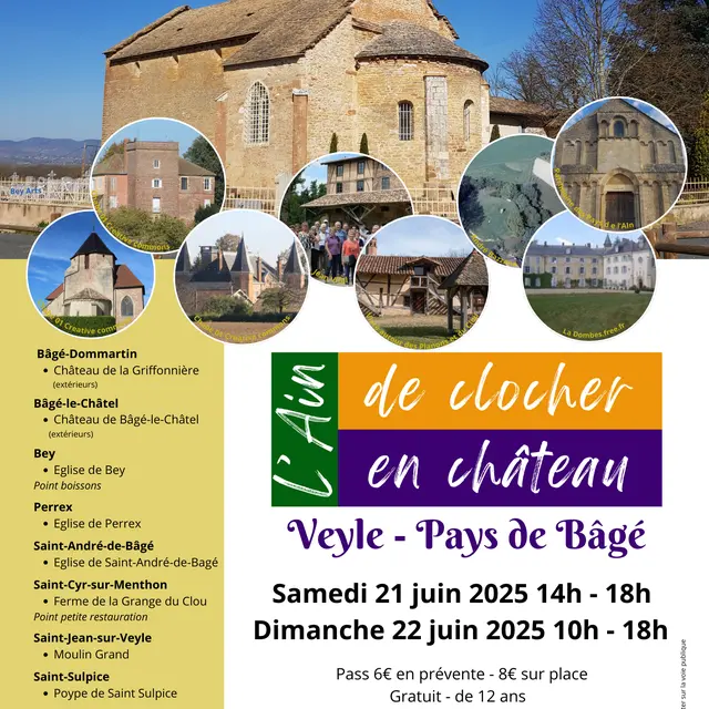 L'Ain de clocher en château : Veyle -Pays de Bâgé_Bey