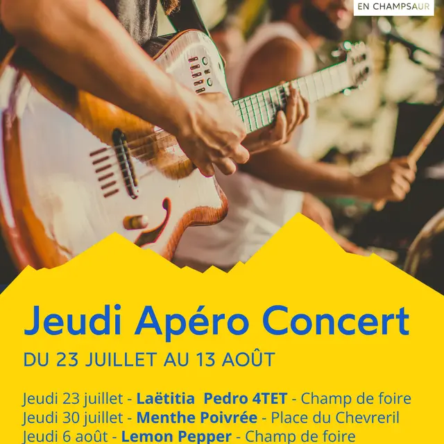 Apéro-concert du jeudi à Saint-Bonnet-en-Champsaur
