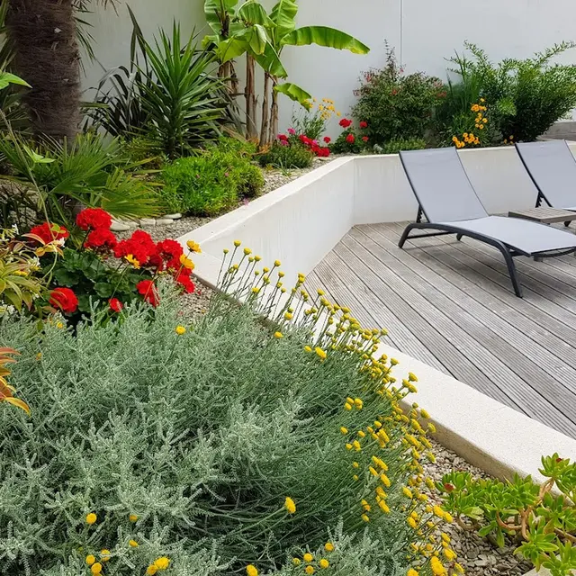 Terrasse et bain de soleil