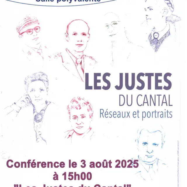 Conférence les justes du Cantal - réseaux et portraits_Vezels-Roussy