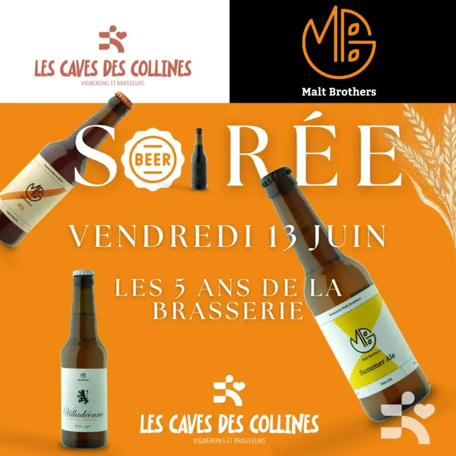 Les 5 ans de la brasserie Malt Brothers - Les Caves des Collines_Vaison-la-Romaine