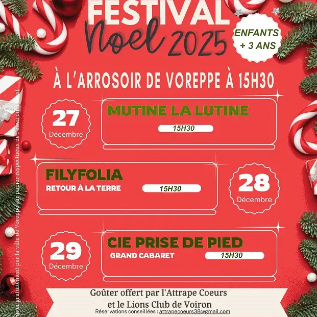 Affiche festival de noël