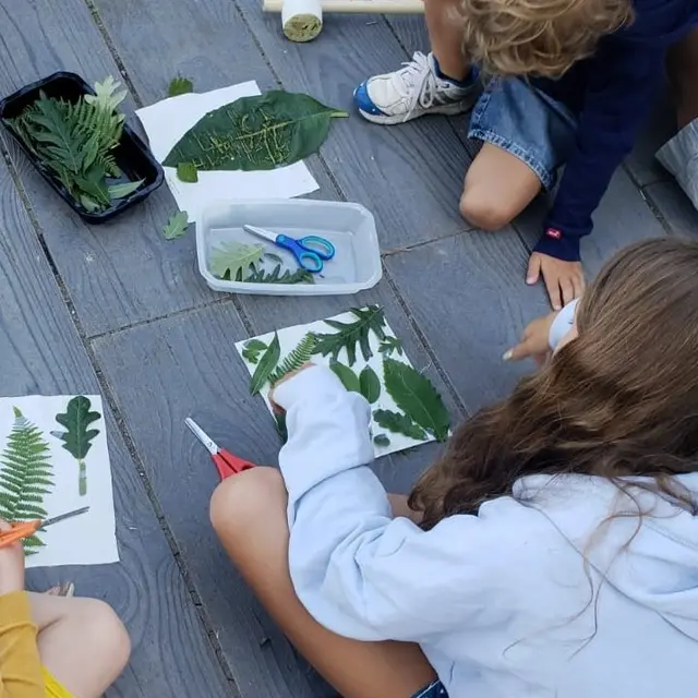 Atelier impression végétale au Château à motte