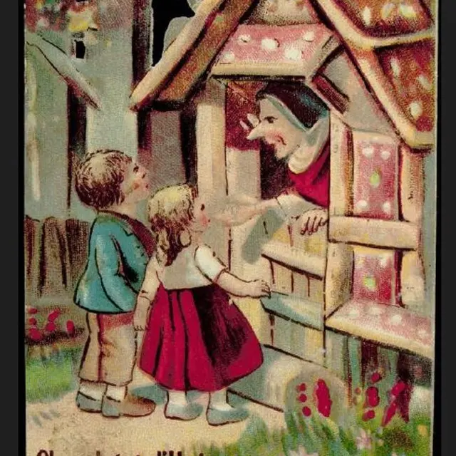 ©Illustration du conte des frères Grimm Hansel et Gretel, XIXe – XXe siècles. Mucem.