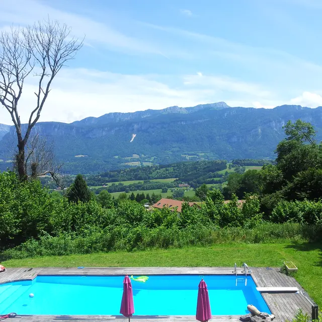 Piscine et vue extérieure